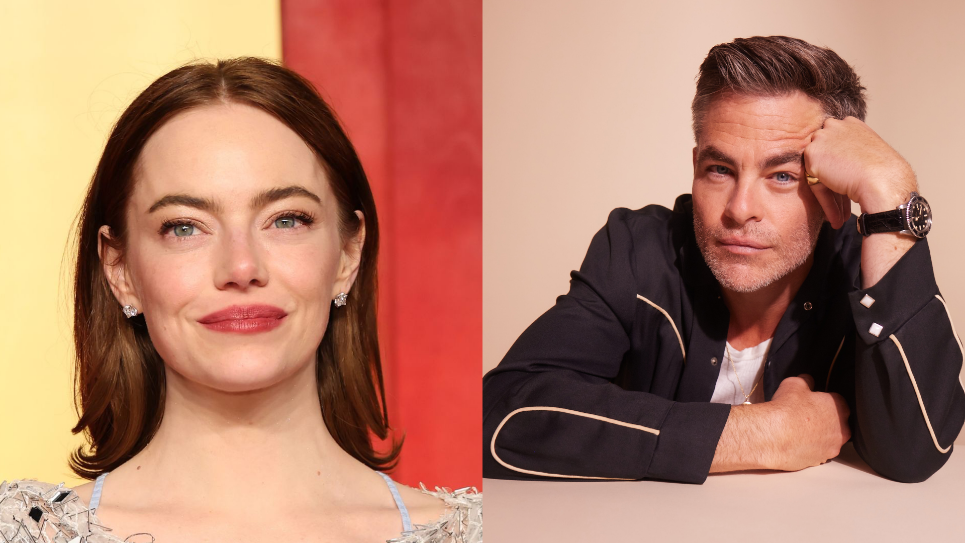 Emma Stone e Chris Pine vão estrelar comédia romântica